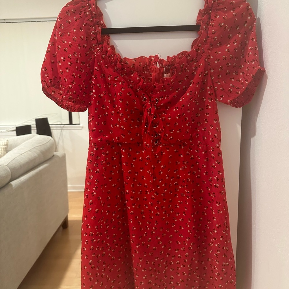 Red Mini Sun Dress
